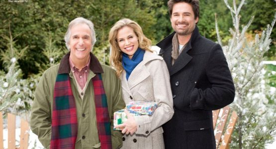 Henry Winkler, Warren Christie and Brooke Burns in the Hallmark Original Movie The Most Wonderful Time of the Year