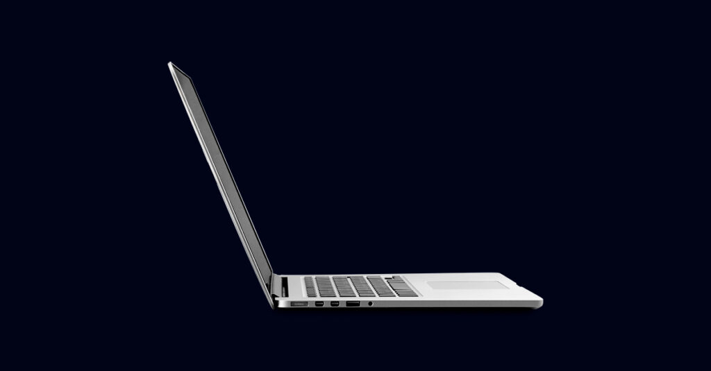 A laptop computer