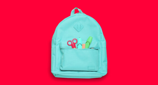 A kids backpack