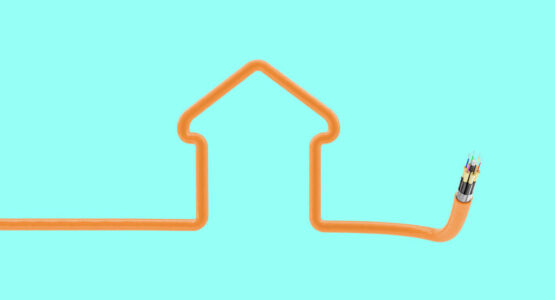 Fiber cable coming to home