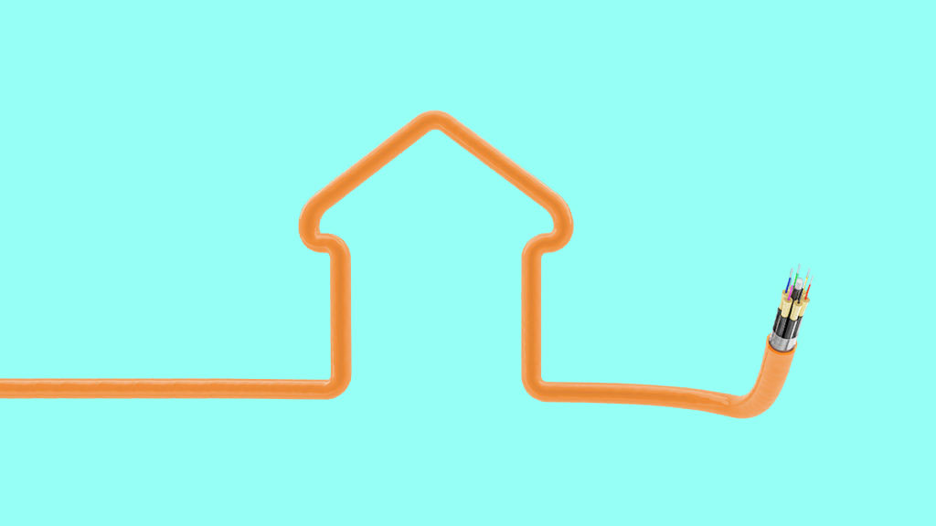 Fiber cable coming to home