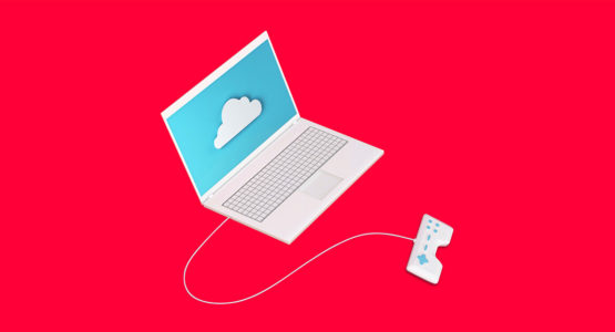 A gaming controller connected to a computer